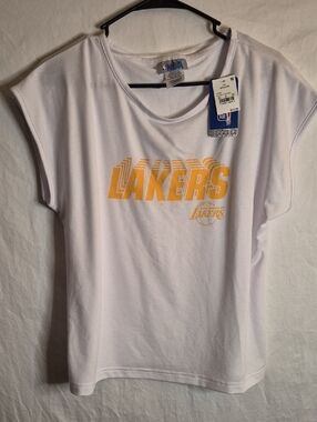 NBA Blue & White Short Sleeve Tee - NBA Logo Tag